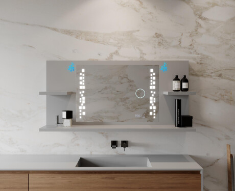 Espejo con LED baño con estante L38 #9