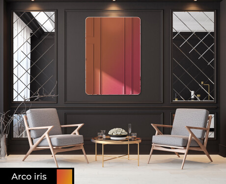 Redondeados espejos de colores decorativo de pared L172 #7