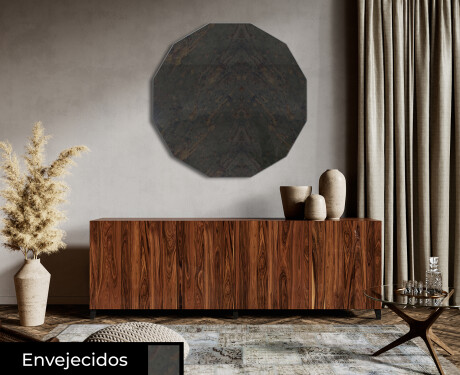 Redondos espejos de colores decorativo  de pared L176 #6