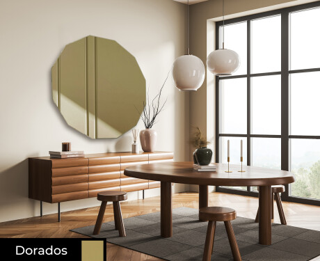 Redondos espejos de colores decorativo  de pared L176 #8