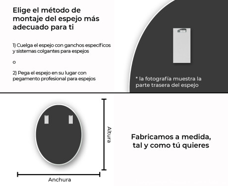 Ovalados espejos de colores decorativo  de pared L179 #13