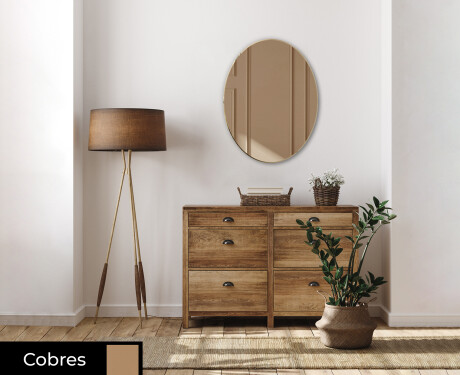 Ovalados espejos de colores decorativo  de pared L179 #2
