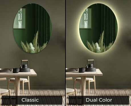 Ovalados espejos de colores decorativo  de pared L179 #9