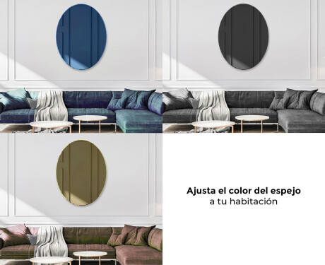Ovalados espejos de colores decorativo  de pared L179 #10