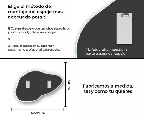 Irregulares modernos espejo decorativos L180 #13