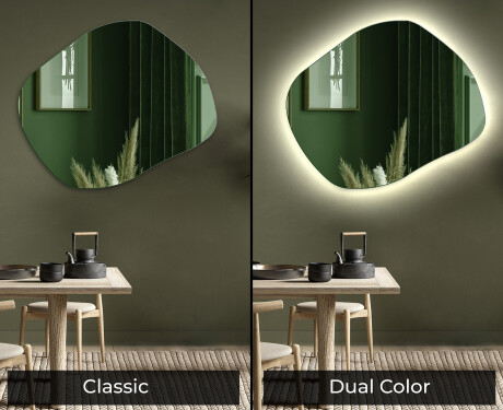 Irregulares espejos de colores decorativo de pared L181 #9