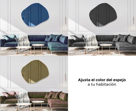 Irregulares espejos de colores decorativo de pared L181 #10