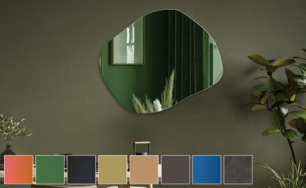 Irregulares espejos de colores decorativo de pared L181