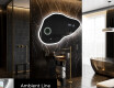 Espejo de baño LED de forma irregular P222