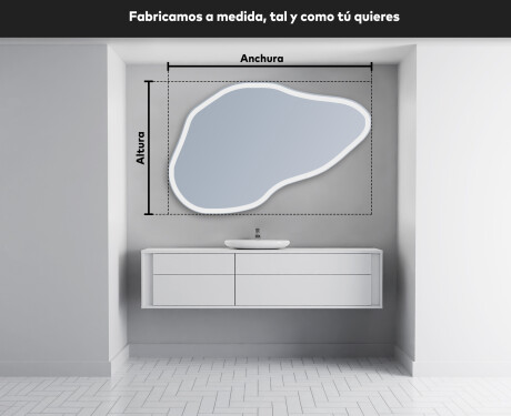 Espejo de baño LED de forma irregular P222 #3