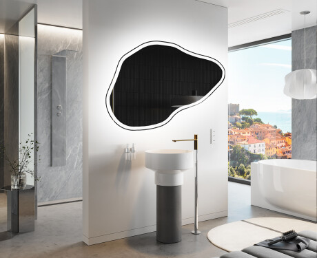 Espejo de baño LED de forma irregular P222 #9