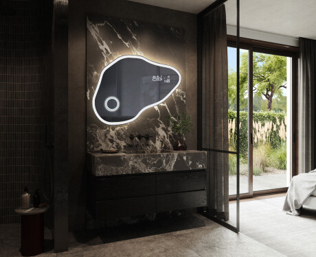 Espejo de baño LED de forma irregular P222 #10