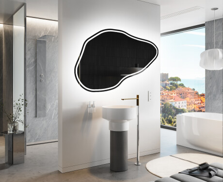 Espejo de baño LED de forma irregular P223 #9