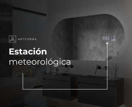 Espejo ovalado baño con luz L229 #7