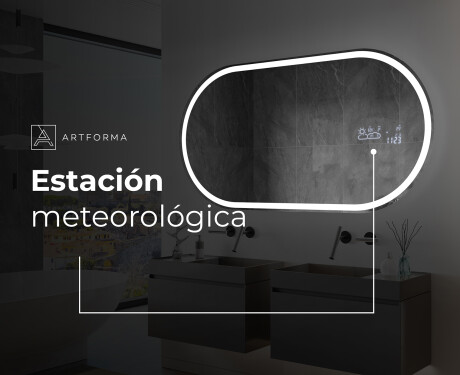 Espejo ovalado baño con luz L230 #7
