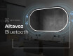 Espejo ovalado baño con luz L231 #6