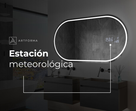 Espejo ovalado baño con luz L231 #7