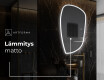 Espejo de baño LED de forma irregular I222 #8