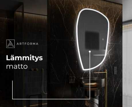 Espejo de baño LED de forma irregular I222 #8