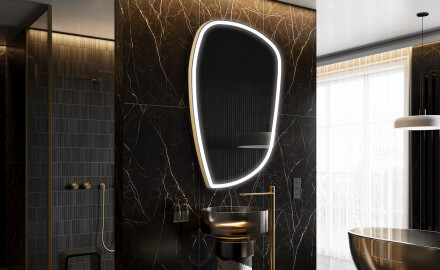 Espejo de baño LED de forma irregular I222