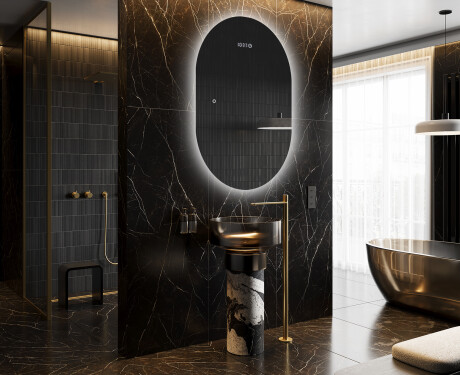 Espejo ovalado baño con luz L229 - Vertical #9