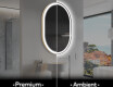 Espejo ovalado baño con luz L230 - Vertical