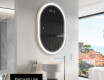 Espejo ovalado baño con luz L230 - Vertical #4