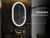 Espejo ovalado baño con luz L230 - Vertical #6
