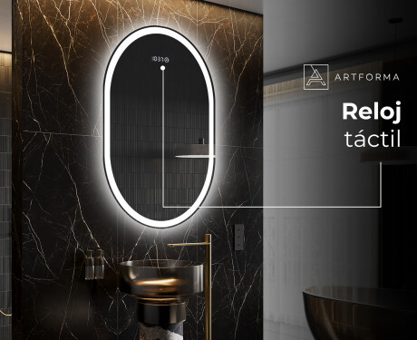 Espejo ovalado baño con luz L230 - Vertical #7