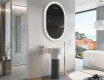 Espejo ovalado baño con luz L230 - Vertical #9
