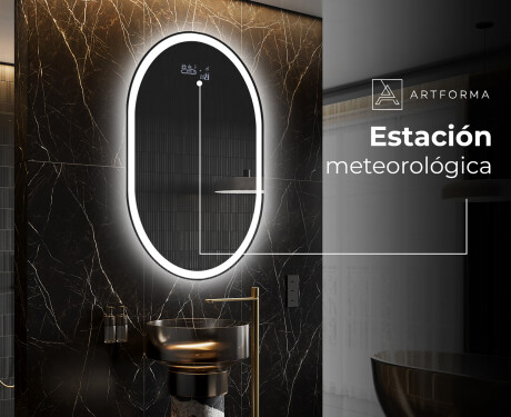 Espejo ovalado baño con luz L230 - Vertical #6