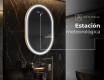 Espejo ovalado baño con luz L231 - Vertical #6
