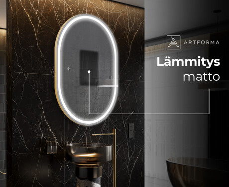 Espejo ovalado baño con luz L231 - Vertical #8