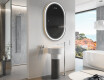 Espejo ovalado baño con luz L231 - Vertical #9