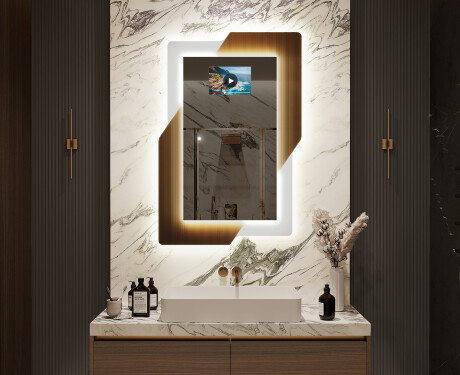 Espejos LED grandes de pared - Retro