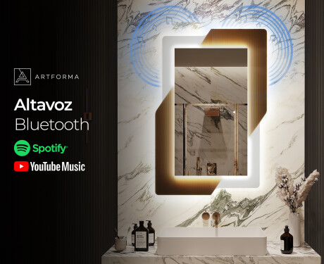 Espejos LED grandes de pared - Retro #7