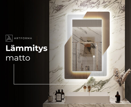 Espejos LED grandes de pared - Retro #8