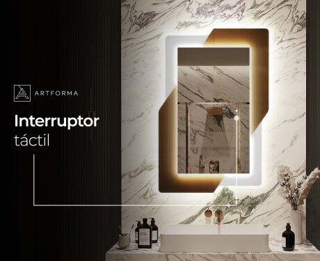 Espejos LED grandes de pared - Retro #9