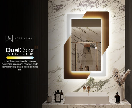 Espejos LED grandes de pared - Retro #10