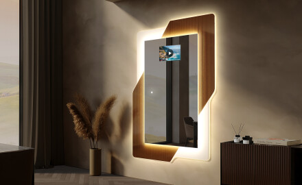 Espejos LED grandes de pared - Retro
