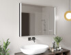 Espejo de baño con iluminación LED con estante y marco - Superlight #1