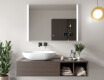 Espejo de baño con iluminación LED con estante y marco - Superlight #12