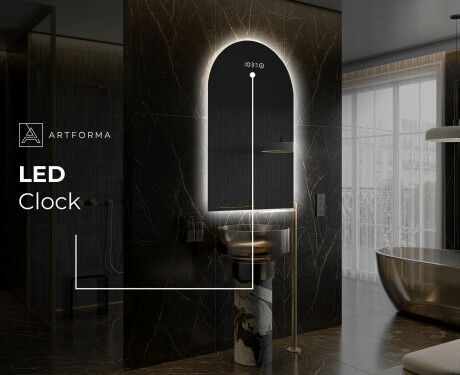 Espejo de baño LED de forma irregular Y221 #7