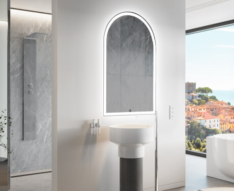 Espejo de baño LED de forma irregular Y222