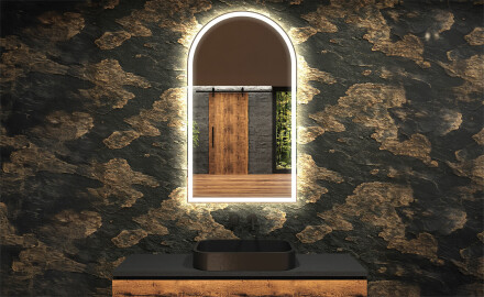 Espejo de baño LED de forma irregular Y222