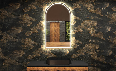 Espejo de baño LED de forma irregular Y223