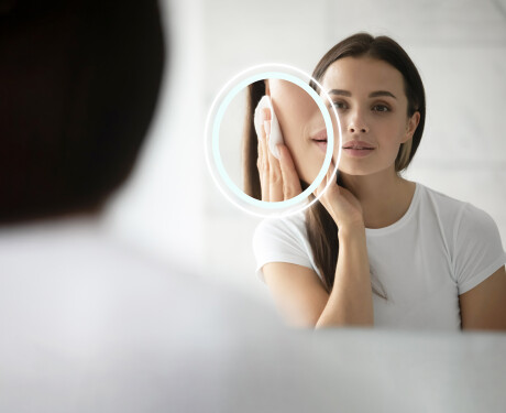 Rectangular espejo LED con marco de madera - FrameLine L09 #10