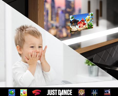 Rectangular espejo LED con marco de madera - FrameLine L09 #9