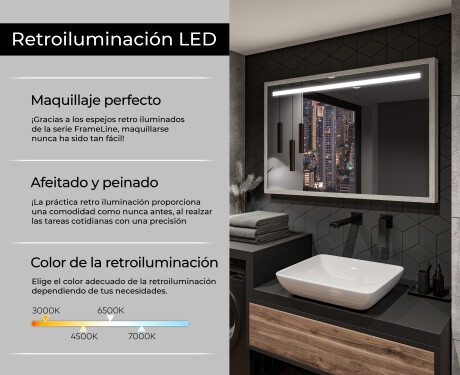Marco espejo baño con LED - FrameLine L12 #4