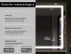 Rectangular espejo vintage con luz LED - FrameLine L15 #8